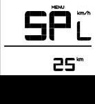 6.5.11 Speed Limit Setting When the speed field displays SPL, the distance field displays the value of the speed limit. Press / (< 0.