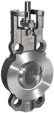 Description Double eccentric butterfly valve in 3 variations of sealing TG