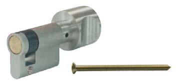 Architectural Hardware Rebated Component Economy single profile with thumbturn StarTec Finish