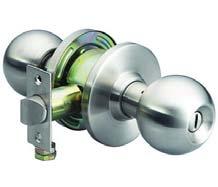 Architectural Hardware Light duty knob lockset Standard duty knob lockset Features Features Version Finish Entrance Stainless steel 489.10.000 911.