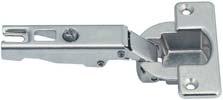 Hinges and flap fittings Metallamat A/SM 92 For thick doors and profile doors up to 35 mm Full overlay mounting Full overlay mounting with mounting plate 4 alloy with inset