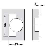1 Installation dimensions Drilling pattern Door overlay mm 18 19 20 21 22 23 24 25 26 27 28 29 A SM 3 4 5 6 7 8 9 10 11 12 6 6 3 4 5 6 7 8 9 10 11 12 8 8 Distance to cup E mm