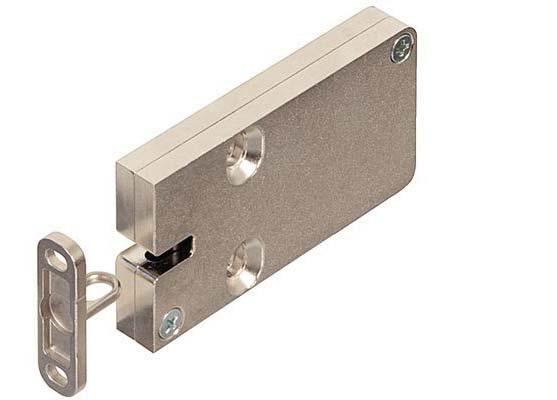 Furniture locks and catches EFL 3 and EFL 3C furniture locks 5 12 mm (installation next to the drawers possible with a distance of >12 mm to cabinet side panel) terminals (standard latchbolt