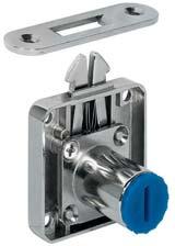 with 1 Roller shutter rim lock 1 Striking plate 5 Spring bolt rim lock from the front on site