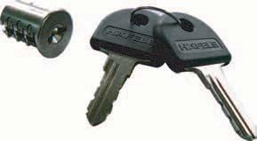 Furniture locks and catches Plate-cylinder removable core, with standard key