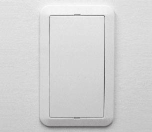 Push connector into designated wall plate port until it snaps into place.
