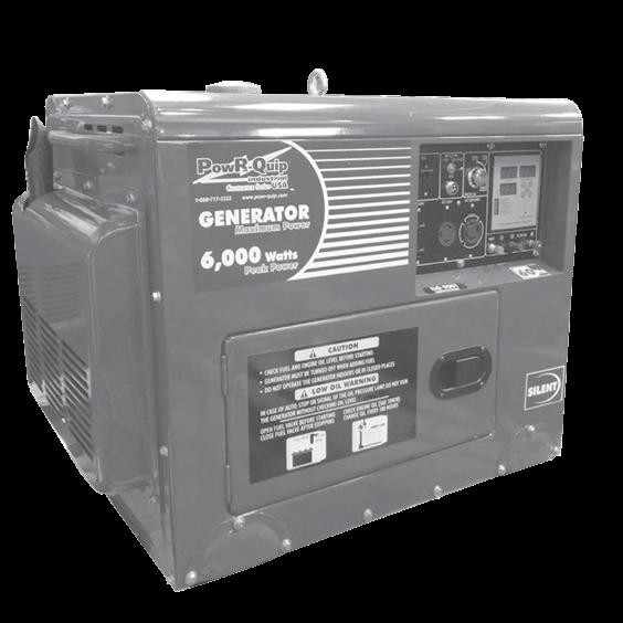 these gases. In order to prevent fires from occurring and to provide enough ventilation for people and the machine,keep the diesel generator at least.