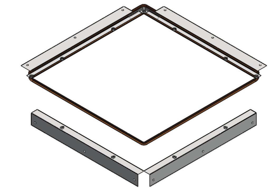 Accessories JK-190 - ceiling/corner Modernisation Description Mounting angles - Accessories for horizontal mounting of JK-190 and JK-190-dB Characteristics Ventilation flap JK-190 with mounting