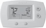 [2-3/8" W x 4-3/4" H x 1-1/2" D] Mercury free. G4- TB8220U Programmable Commercial Touchscreen Thermostat Provides 7 day programmability for 2 stages of heating and two stages of cooling.