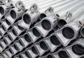 PIPES ALUMINIUM AND STEEL PIPES KRW aluminium pipes 7050 APPLICATIONS: These pipes are designed for multiple activities including irrigation CHARACTERISTICS: Operating pressure of 10 bars Extruded