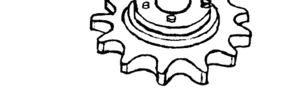 After the axle is installed into the differential and held in place by your flange block bearing, you can prepare to mount the sprocket that will eventually drive the unit (Fig. 5). Fig.