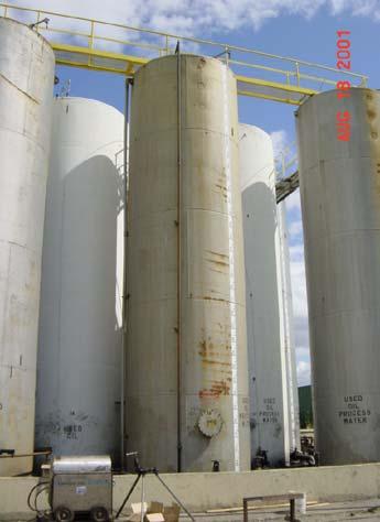 Process Description The used oil is collected nd stored in heted 20,000 gllons holding tnks.