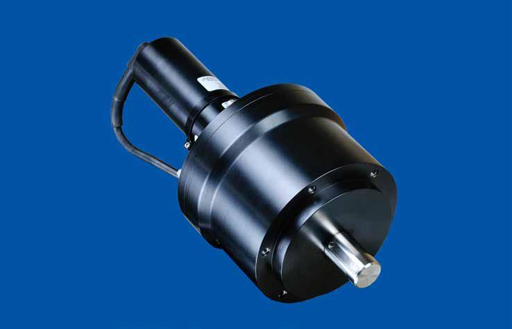 DC BRUSHLESS ROTARY ACTUATAOR High torque rotary actuator for use in winches and other high load applications. 600w-2.5kw rotary actuator develops 400 ft-lb (540 Nm) of torque at 100% duty cycle.