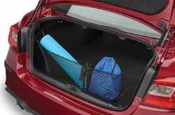 COMFORT AND CONVENIENCE Cargo Net Neatly holds cargo and prevents it from sliding while the vehicle is in motion.
