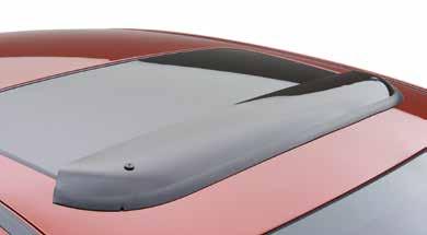 Moonroof Air Deflector Helps reduce wind noise and sun glare.