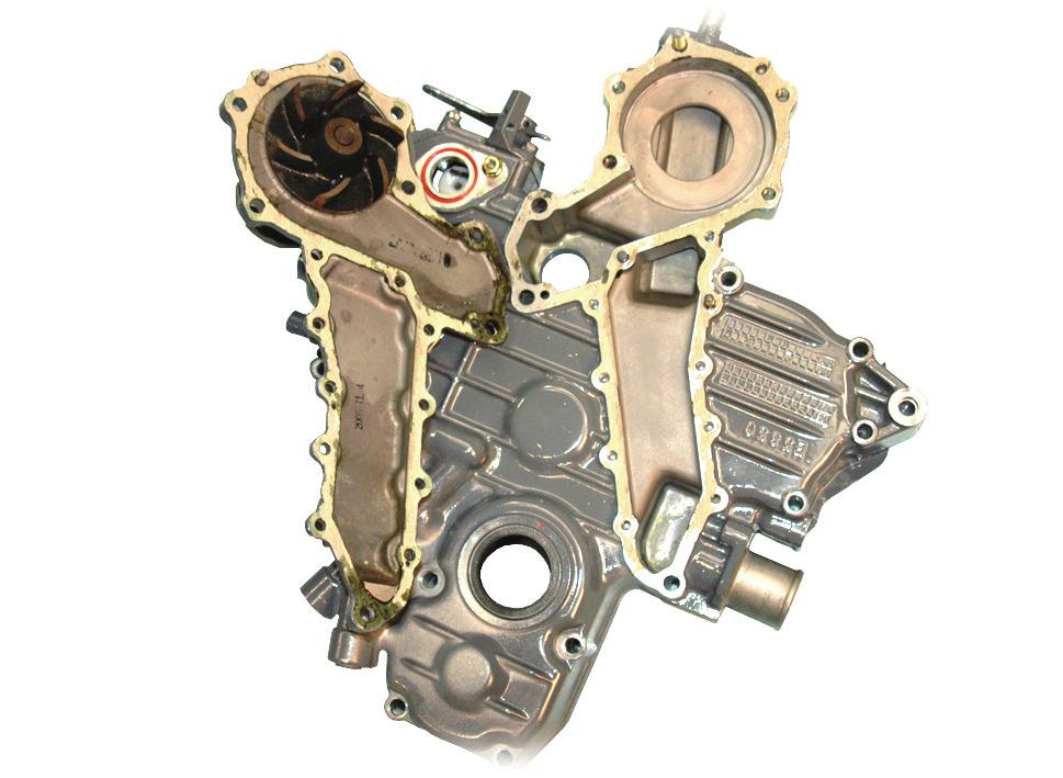 SERVICING DK35/40(C)/45(C)SE SAFETY FIRST 7.24 Thermostat 7.25 water pump CLUTCH T46W2F1A (1) Thermostat (2) Thermostat cover S76W2P9B TRANSMISSION Removal 1. Remove the thermostat cover (2). 2.
