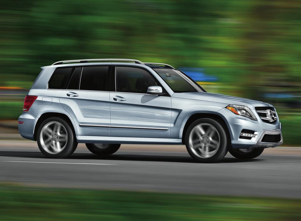 GLK 350 shown with optional Diamond Silver metallic paint, and