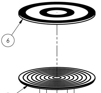Turntable diameter = 18 Overall height = 3 5 / 8 = 68 lb.