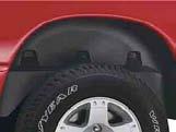 EXTERIOR CCESSORIES Wheel Well Liners Wheel Well Liner Wheel Well Liner provides added protection to the underside of the vehicles rear wheel well and also adds an attractive flare to the