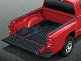 EXTERIOR PROTECTION Bed Protection Bed Mat Mopar Bed Mats are made of crack-resistant Nyracord, a flexible, heavy-duty rubber to protect the bed floor against scratches, dents, dings and corrosion.