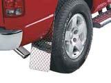EXTERIOR PROTECTION Splash Guards Splash Guards, Diamond Plate Diamond Plate Splash Guards are available for the front and rear wheels to protect truck from the elements.