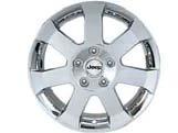 EXTERIOR CCESSORIES Wheel Wheel, 15 and 16 Inch Liberty 2007 2002 17400 16" x 7", 5-spoke, Polished with clear
