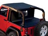 EXTERIOR PROTECTION Tops Sun Bonnet, Tonneau & Windscreen Combinations Sun Bonnet, Tonneau Cover and Windscreen Combination is a convenient and economical way to outfit your Jeep for open air