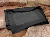Includes carrying handle and has velcro on back to secure it in the vehicle. Features Jeep logo.