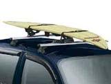 Canoe Carrier, mounts to T-slot compatible rack (see Sport-Utility Bars or Removable Roof Rack) spen 2008 2007 B 7900 Water Sports Carrier (kayak, surfboards or sailboards), mounts to T-slot