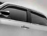 EXTERIOR PROTECTION ir Deflectors Rear ir Deflector Mopar's Rear ir Deflector mounts on the rear liftgate to help keep the rear window cleaner.