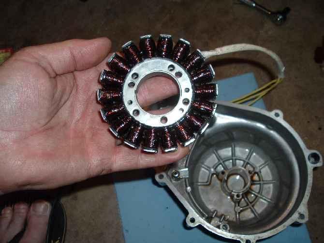 Here is a picture of my new stator, which I bought from RMSTATOR, http://www.rmstator.com. They also have an ebay store that usually sells this part for $10 less.