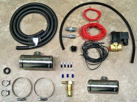 TITAN IN-BED DIESEL FUEL TANK OPTIONAL EQUIPMENT Universal Gravity Feed Solenoid Valve Kit: 9901220 For vehicles with 1.50 or 2.00 fill neck hoses.