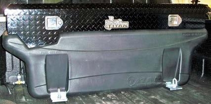 Compact Locking, Black Diamond Plate Aluminum, Toolbox: 9901180 Constructed of black finished aluminum, this 3.4 cu. ft.