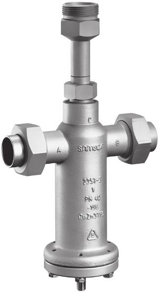 Control Valves for Cryogenic Service Pressure build-up regulators Type 2357-3 and Type 2357-31 with safety function and integrated excess pressure valve Application Type 2357-3: pressure regulator