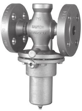 Type 44-6 B Connection (female thread or flanges) G ½, G ¾, G 1, ½ NPT, ¾ NPT, 1 NPT, DN 15 to 50 (NPS ½ to 2) Pressure rating PN 25 (Class 300) Set point range bar 0.