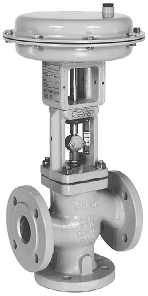 Pneumatic Control Valves Series 240 Three-way valve Type 3244 Application Mixing or diverting valve for process engineering and industrial applications according to DIN, ANSI and JIS standards Valve