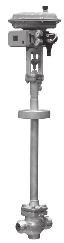 Type 3246 Cryogenic Valve with long insulating section and circulation inhibitor, ANSI version Application Globe valve for cryogenic applications Special features Globe or three-way valve with