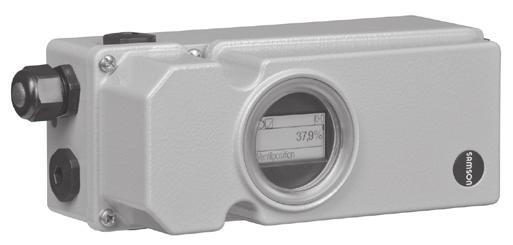 ameproof electropneumatic positioner, local communication with SSP interface, operable on site with LCD, integrated EXPERTplus valve diagnostics Type 3730-6: electropneumatic positioner same as Type