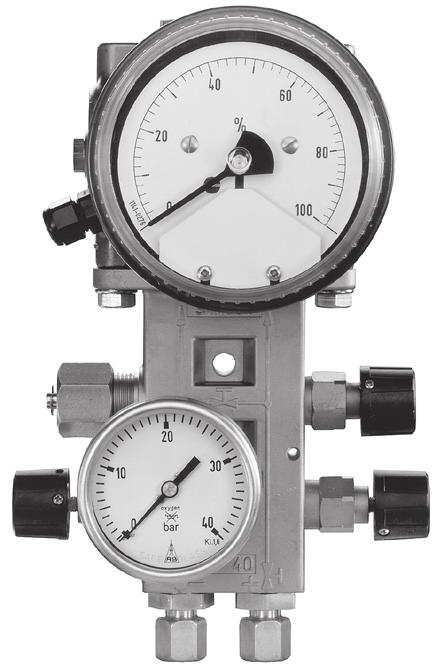 Permissible ambient temperature 40 to +80 C Characteristic Reading linear to the differential pressure Indicator Ø 160 mm 100 mm Compliance Media 5 with 4 to 20 ma current output (optional) Data