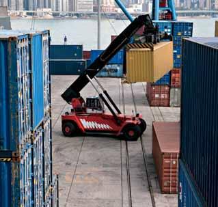 Industrial service application and container handling Type of Vehicle Tread Depth Radial Ply Marangoni Pattern Name Diagonal Ply Reach Stacker Standard Tread MR, MGC MR, HRL Straddle Carrier Forklift