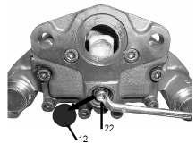 DISC BRAKE AXLES Service and Maintenance Renewing Brake Pads do not need to be ground when the pads are changed.