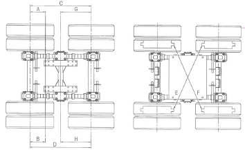 in page 30 above. Front axle to kingpin alignment and tightening of the pedestals bolts to the trailer chassis.