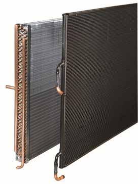 Chillers DeltaChill 100-450kW Refrigeration Components Condenser Large surface area coils ideally positioned to optimise airflow and heat transfer, manufactured from micro channel coil or Copper tube