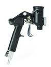balance and reduced fatigue RTX Texture Spray Gun Conveniently located trigger adjustment allows fine tuning of fluid output for a