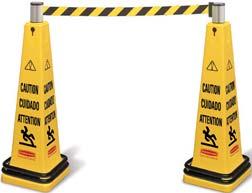 244 Safety Cones SAFETY Cone Barrier System Complete, expandable system for quick deployment.