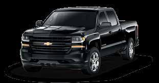 SILVERADO CUSTOM enhances Silverado WT features with: Body-colour front and rear bumpers Body-colour grille surround Body-colour headlamp bezels Deep-tinted glass behind front doors Power exterior