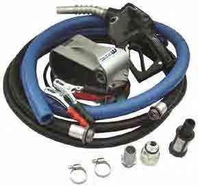 ELECTRIC FUEL PUMPS ELECTRIC DIESEL PUMP KITS Ideal for portable diesel transfer applications including bulk tank, service truck or utility vehicle applications, these 12/24V ELECTRIC DIESEL PUMP