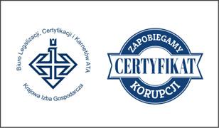 The certificate proving that "Koleje Mazowieckie - KM" sp. z o.o. is a licensed user of the National Debt Registry (KRD) operated by Biuro Informacji Gospodarczej SA.