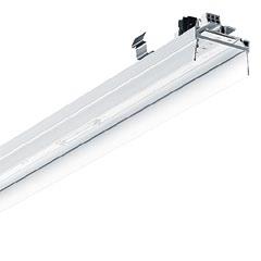 5 m Suitable for installation as recessed, surface-mounted or suspended luminaire Gear tray with offset lampholders for uniform lighting level throughout Aluminium gear tray Luminaire pre-wired using