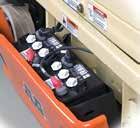 A stowable workbench and molded pockets provide ample storage while